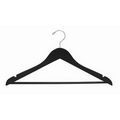 Black Wooden Suit Hanger w/Bar